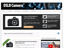 Tablet Screenshot of dslrcamerapro.com